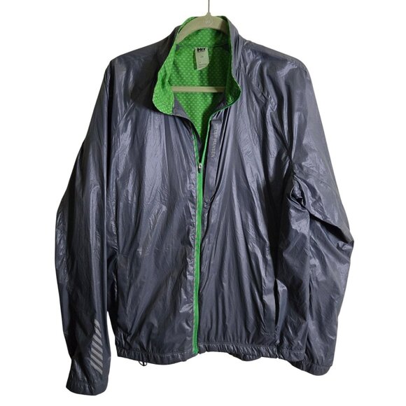 Helly Hanson Crew Jacket Dark Gray Full Zip Pockets Outdoor Size L - Picture 2 of 10